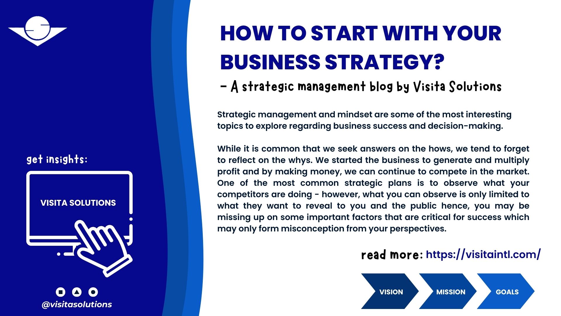 How to start with your business strategy? – A strategic management blog by Visita Solutions